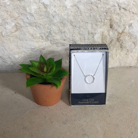 NEW Unity Circle Necklace with Swarovski Crystals - Picture 2 of 7